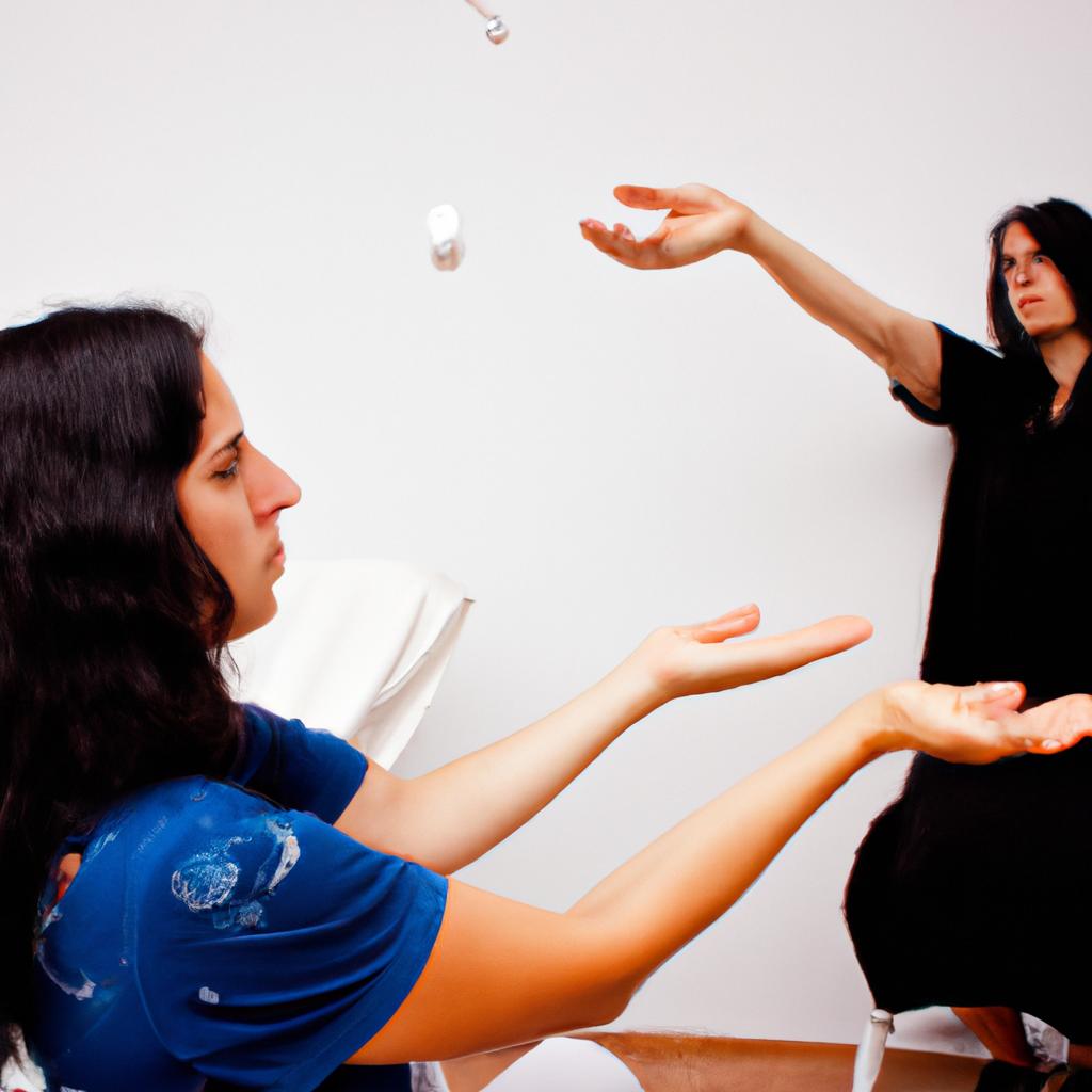 Person practicing energy healing techniques